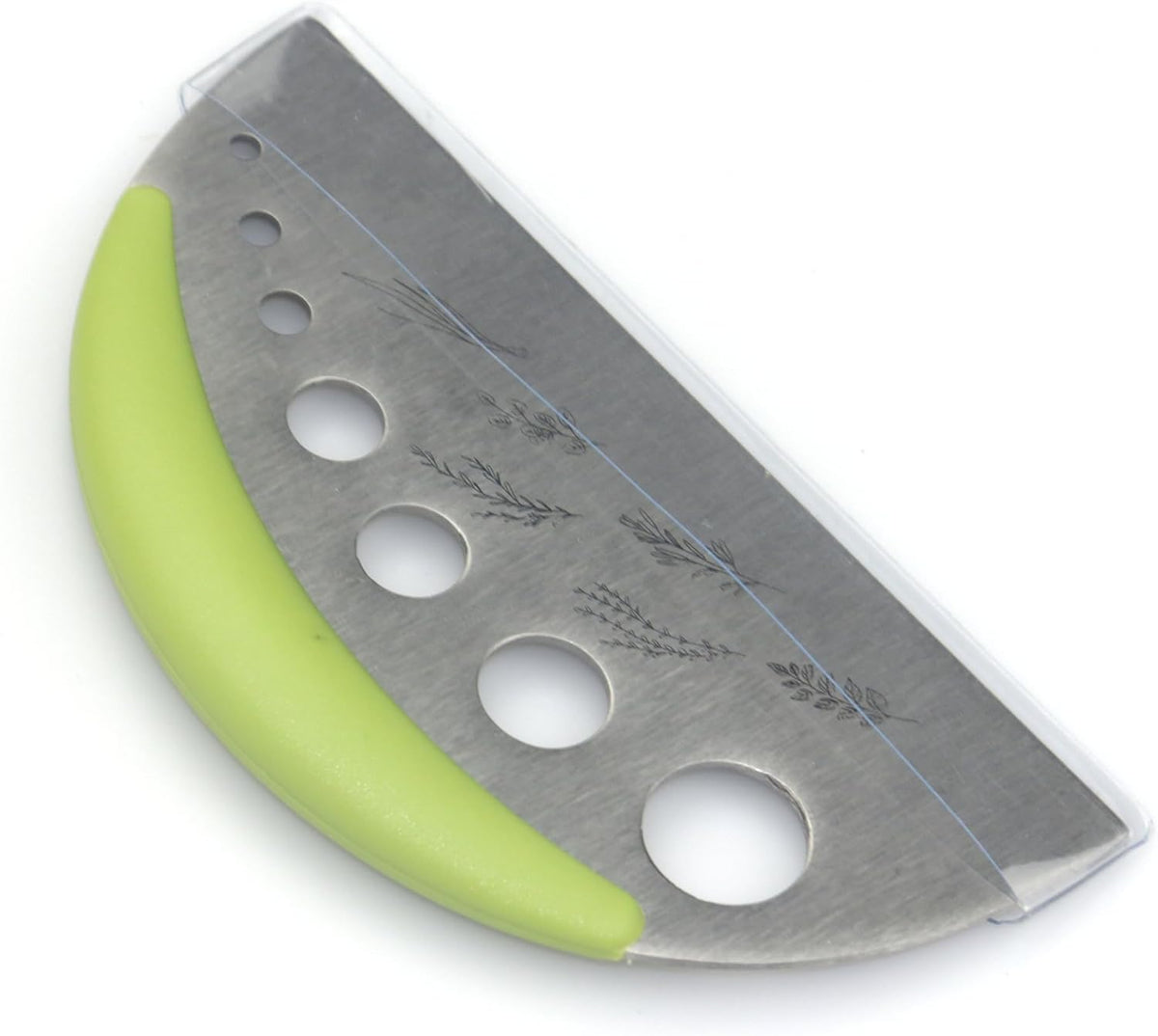 Herb Stripper and Herb Cutter 2 in 1,Herb Stripping Tool Herb Chopper Cilantro Chopper Best Kitchen Gadgets Presents for RV Owners Campers Chefs and Cooking Lovers,1PCS,Green,Stainless Steel