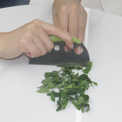Herb Stripper and Herb Cutter 2 in 1,Herb Stripping Tool Herb Chopper Cilantro Chopper Best Kitchen Gadgets Presents for RV Owners Campers Chefs and Cooking Lovers,1PCS,Green,Stainless Steel
