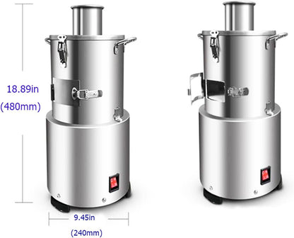 110V Portable Whole Dry Garlic Peeling Machine 200W Thickened Stainless Steel Electric Garlic Peeler Automatic Powerful Garlic Separator for Home and Commercial Use