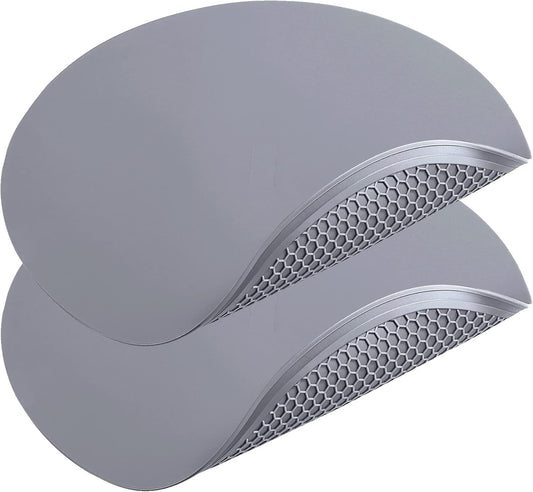 Silicone Microwave Mat - Round 12" x 12" - Set of 2 Heat Resistant Multifunctional Mat, Splatter Guard, Trivet, Hot Pad, Pot Holder