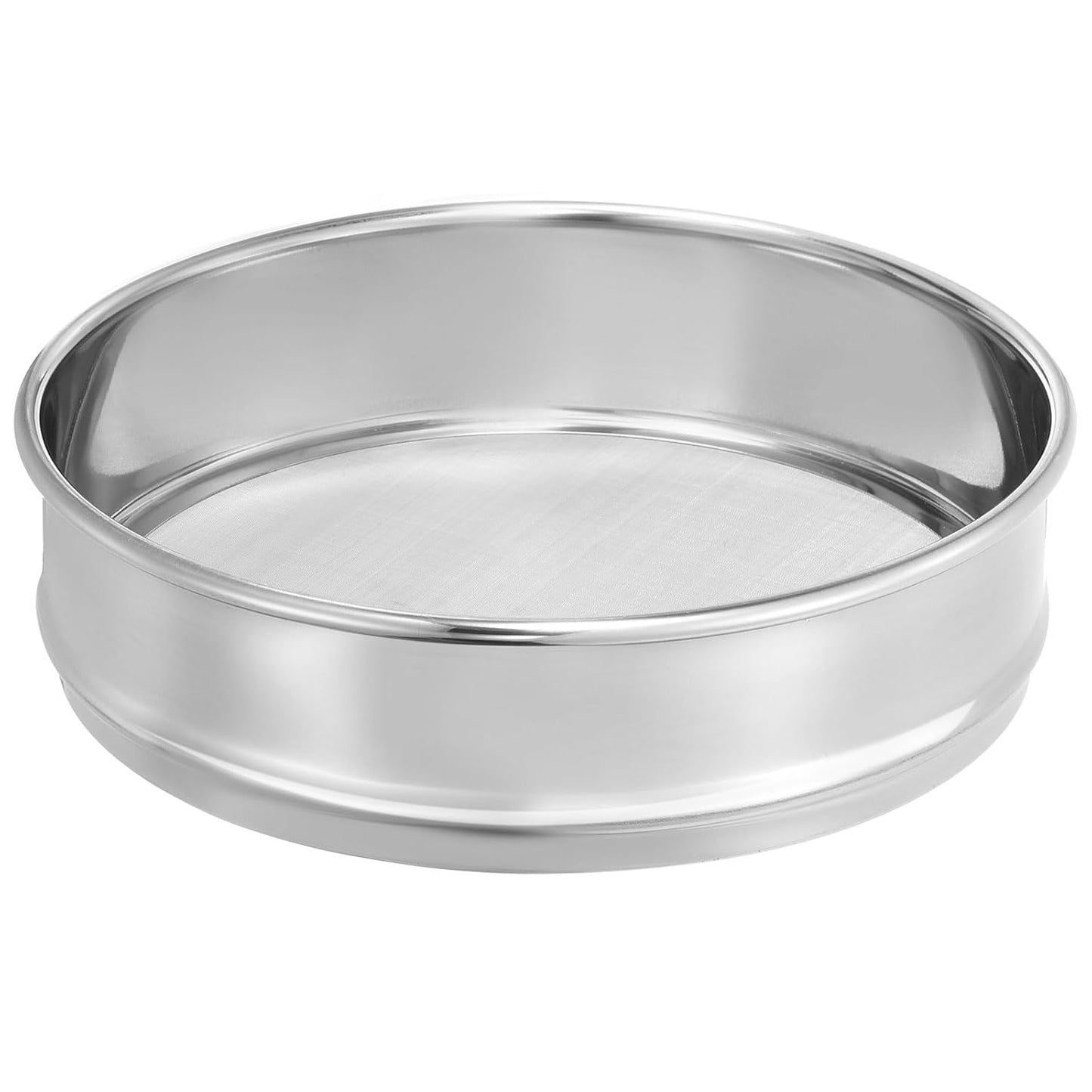 10 Mesh Lab Sieve, 8" Diameter Test Sieve 304 Stainless Steel Wire Cloth (2mm) for Industrial Laboratory - Colors B