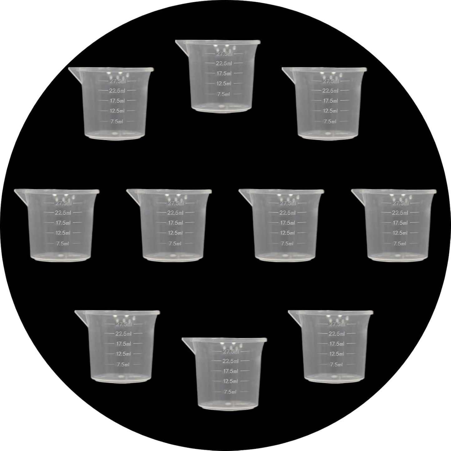 500ML Reusable Plastic Measuring Cup, Beaker Tip and Pour Measuring Containers for Kitchen Cooking Medicine Measure Tool