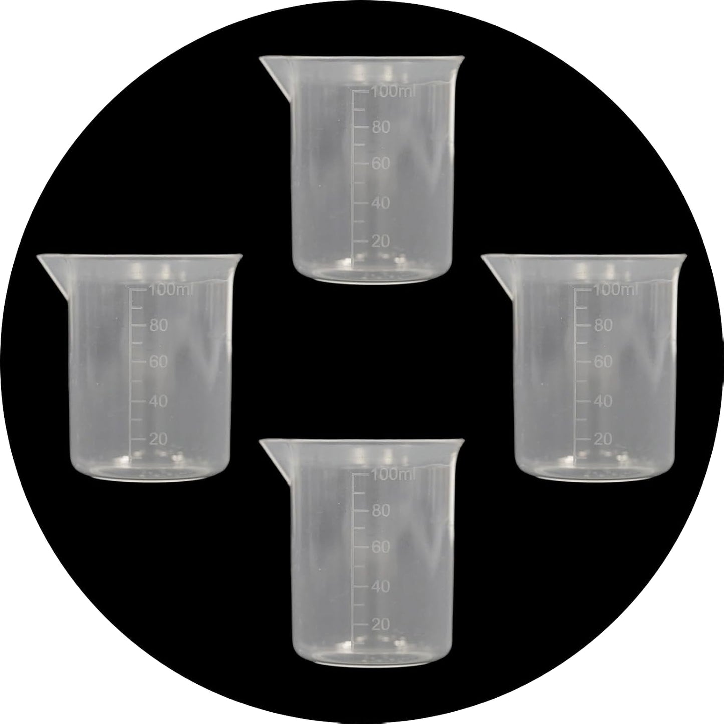 500ML Reusable Plastic Measuring Cup, Beaker Tip and Pour Measuring Containers for Kitchen Cooking Medicine Measure Tool