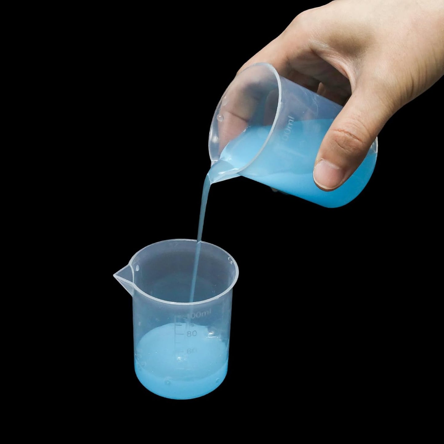 500ML Reusable Plastic Measuring Cup, Beaker Tip and Pour Measuring Containers for Kitchen Cooking Medicine Measure Tool