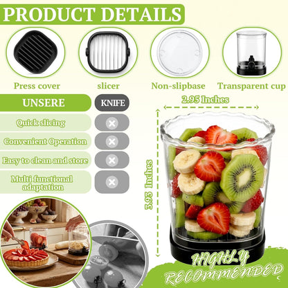 Strawberry Slicer, Black, 1-Pack