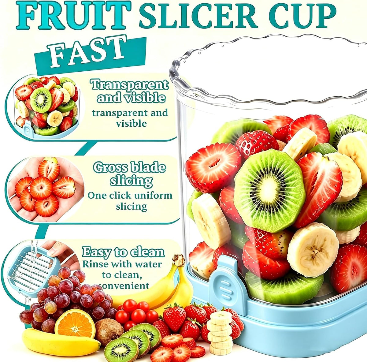 Strawberry Slicer, Black, 1-Pack