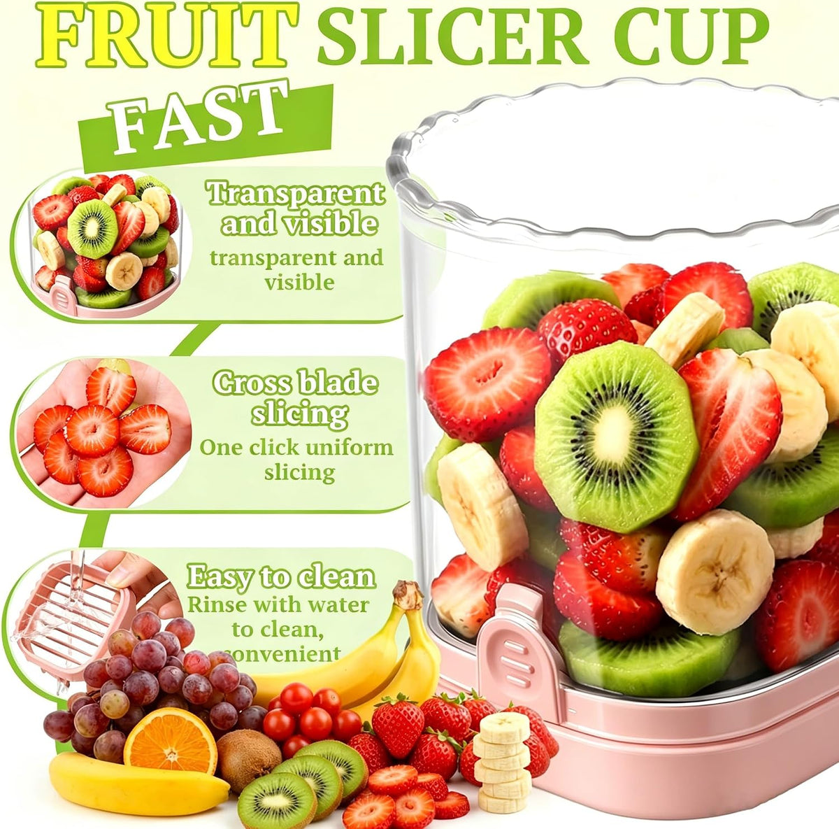 Strawberry Slicer, Black, 1-Pack