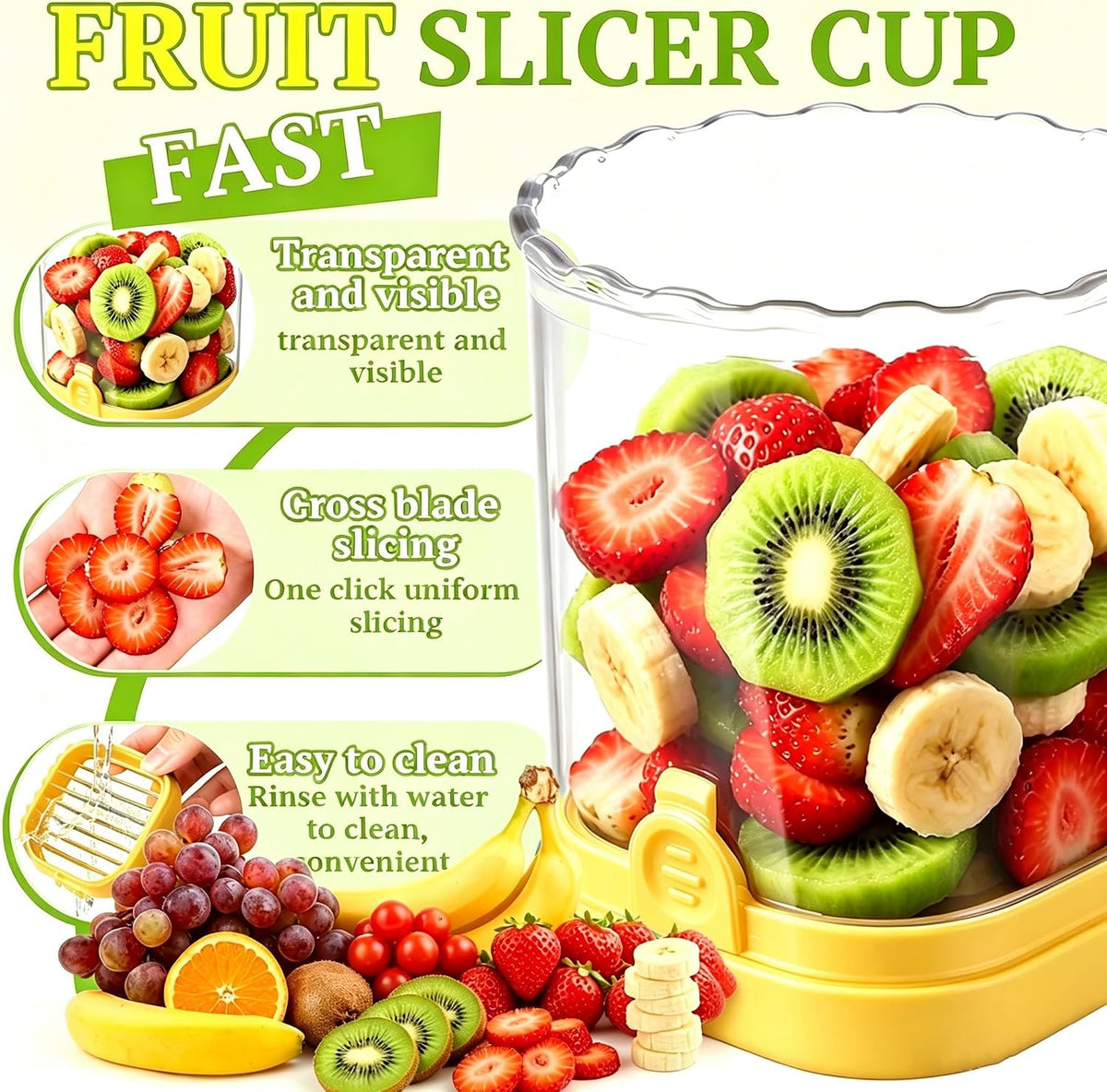Strawberry Slicer, Black, 1-Pack