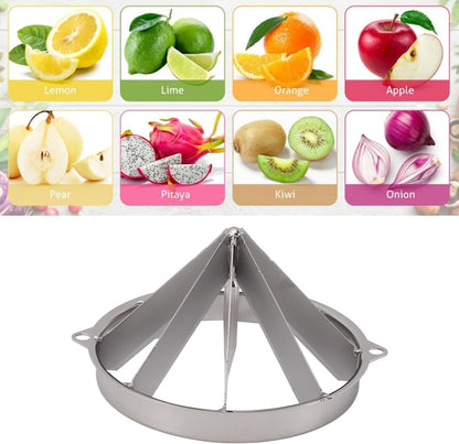 Fruit Cutter Blade, Stainless Steel Fruit Slicer for Apples Pears Oranges Detachable Lemon Cutter Wedge Tool Easy Clean Replacement Blade for Fruit Dicing Machine (8 Section)
