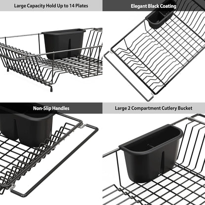 Stainless Over Sink Counter Top Dish Drainer Drying Rack