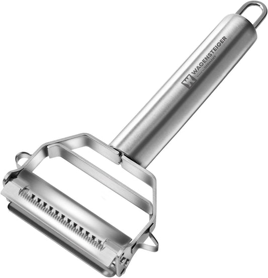 Stainless Steel Potato Peeler with Extra-Wide Peeling Blade, Great for Large Vegetables (1611)