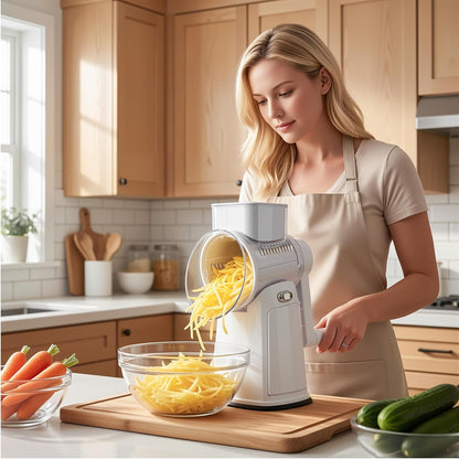 Rotary Cheese Grater, Cheese Shredder Hand Crank, Easy Clean