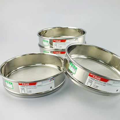 φ20×4.5cm 5 Mesh 304 Stainless Lab Sieves Economy Test Sieve 304 Stainless Steel Wire Cloth（5mm） - Colors A