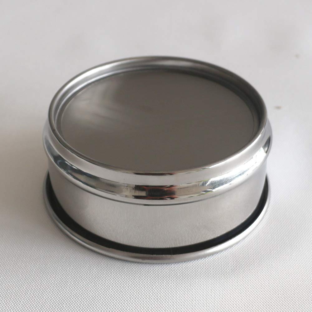 φ20×4.5cm 5 Mesh 304 Stainless Lab Sieves Economy Test Sieve 304 Stainless Steel Wire Cloth（5mm） - Colors A