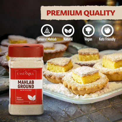 Mahlab, Mahleb Spice Ground for Pastries & Baking, 4.59oz