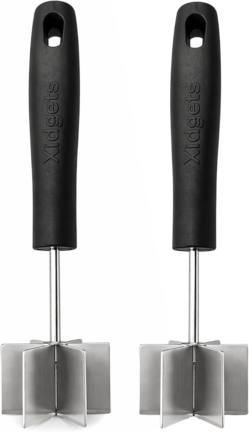 Mini Stainless Steel Meat Chopper & Masher, Dishwasher Safe