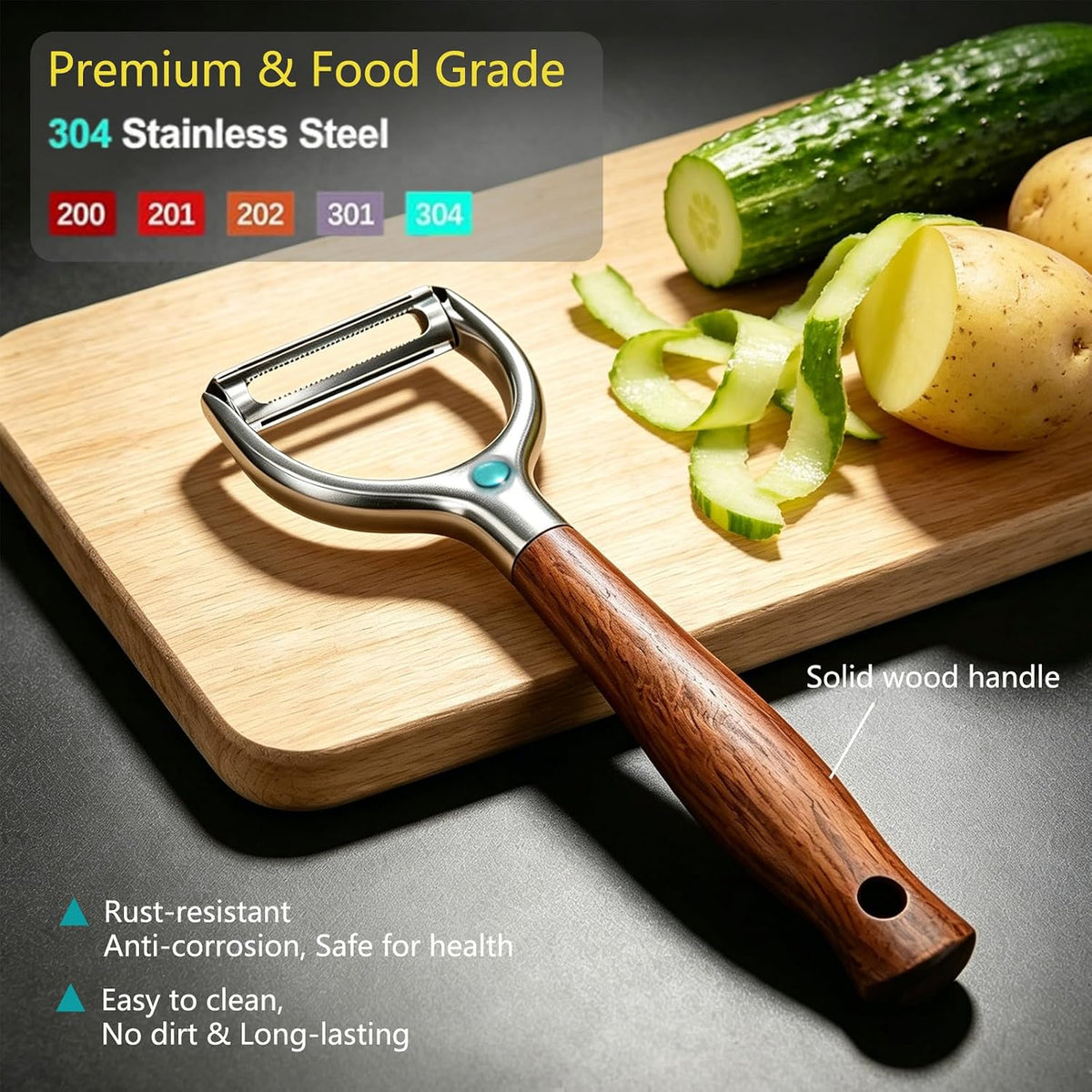 Premium Vegetable Peelers For Kitchen, Potato Peelers Y-Shaped