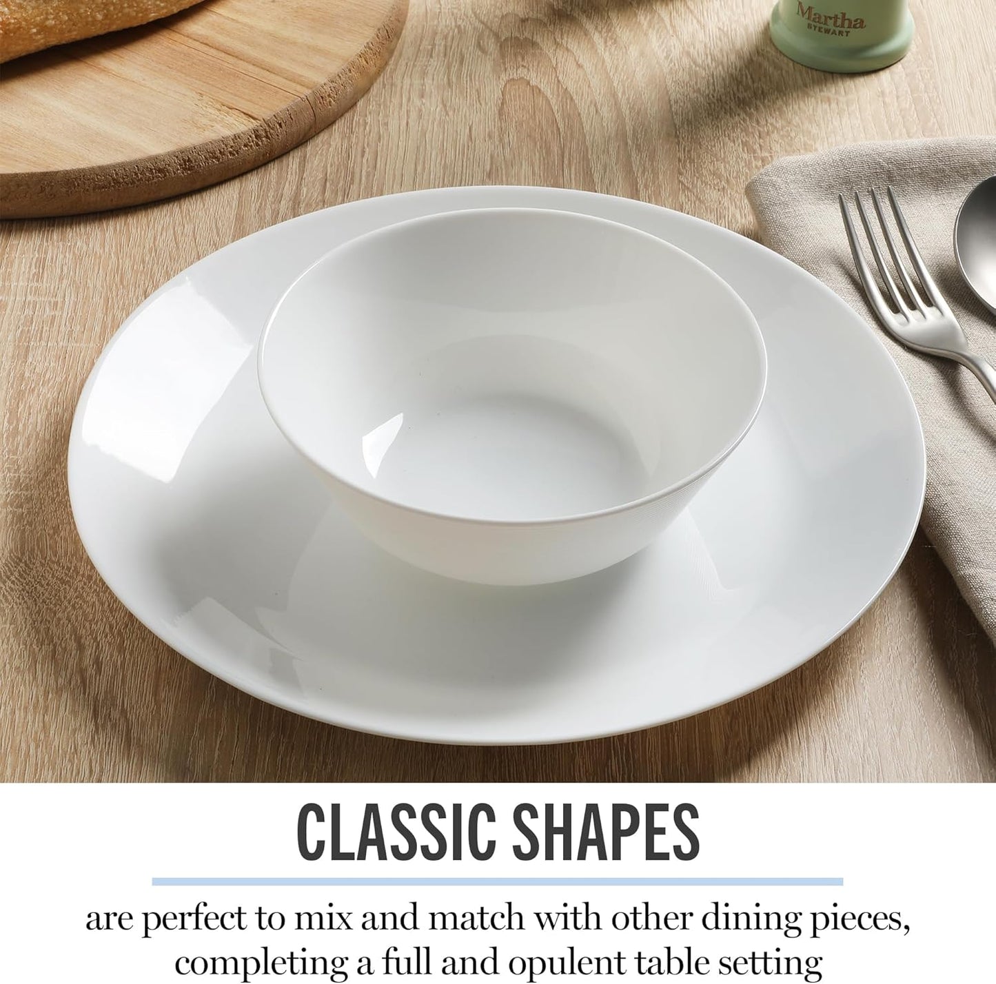 Opalton 6-Piece 6-Inch Soup and Cereal Bowls – Lightweight, Chip and Break Resistant Opal Glass Bowls for Everyday Use