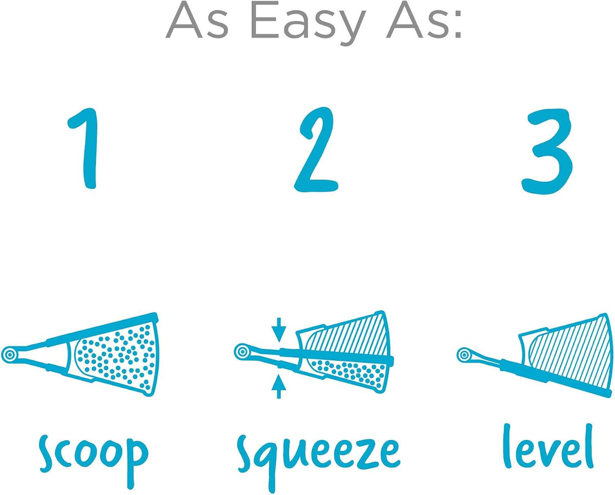 Levups Self-Levelling Measuring Cup Set, Metric & Imperial Measurements up to 1 Cup - Pack of 4, Red