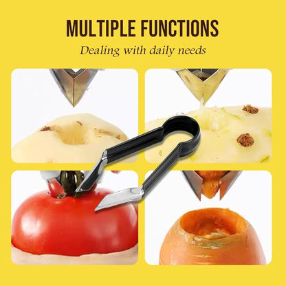 Pineapple Peeler - Multifunctional Pineapple Eye Peeler, Pineapple Corer and Slicer Tool, Strawberry Stem Remover Tool, Portable Kitchen Gadget, Yellow, PN3MAVYLGF1SJ5VN0B9