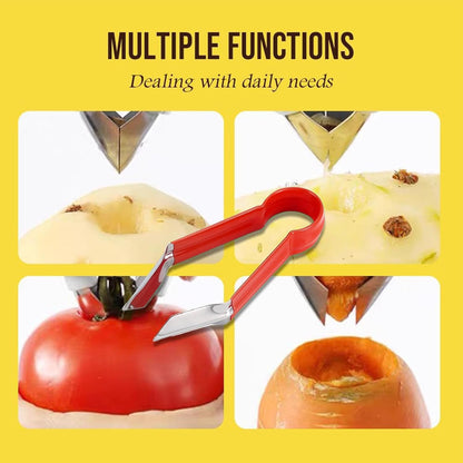 Pineapple Peeler - Multifunctional Pineapple Eye Peeler, Pineapple Corer and Slicer Tool, Strawberry Stem Remover Tool, Portable Kitchen Gadget, Yellow, PN3MAVYLGF1SJ5VN0B9