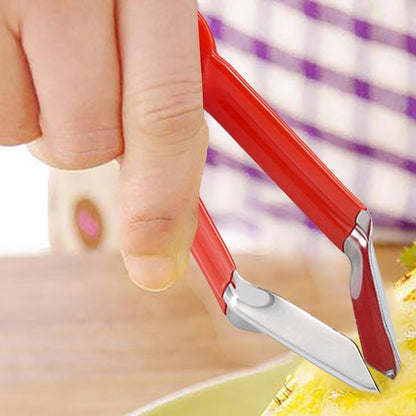 Pineapple Peeler - Multifunctional Pineapple Eye Peeler, Pineapple Corer and Slicer Tool, Strawberry Stem Remover Tool, Portable Kitchen Gadget, Yellow, PN3MAVYLGF1SJ5VN0B9