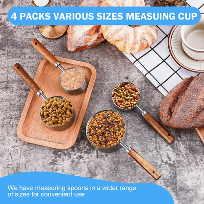 4 Pcs Dog Food Scoop Measuring-Cup
