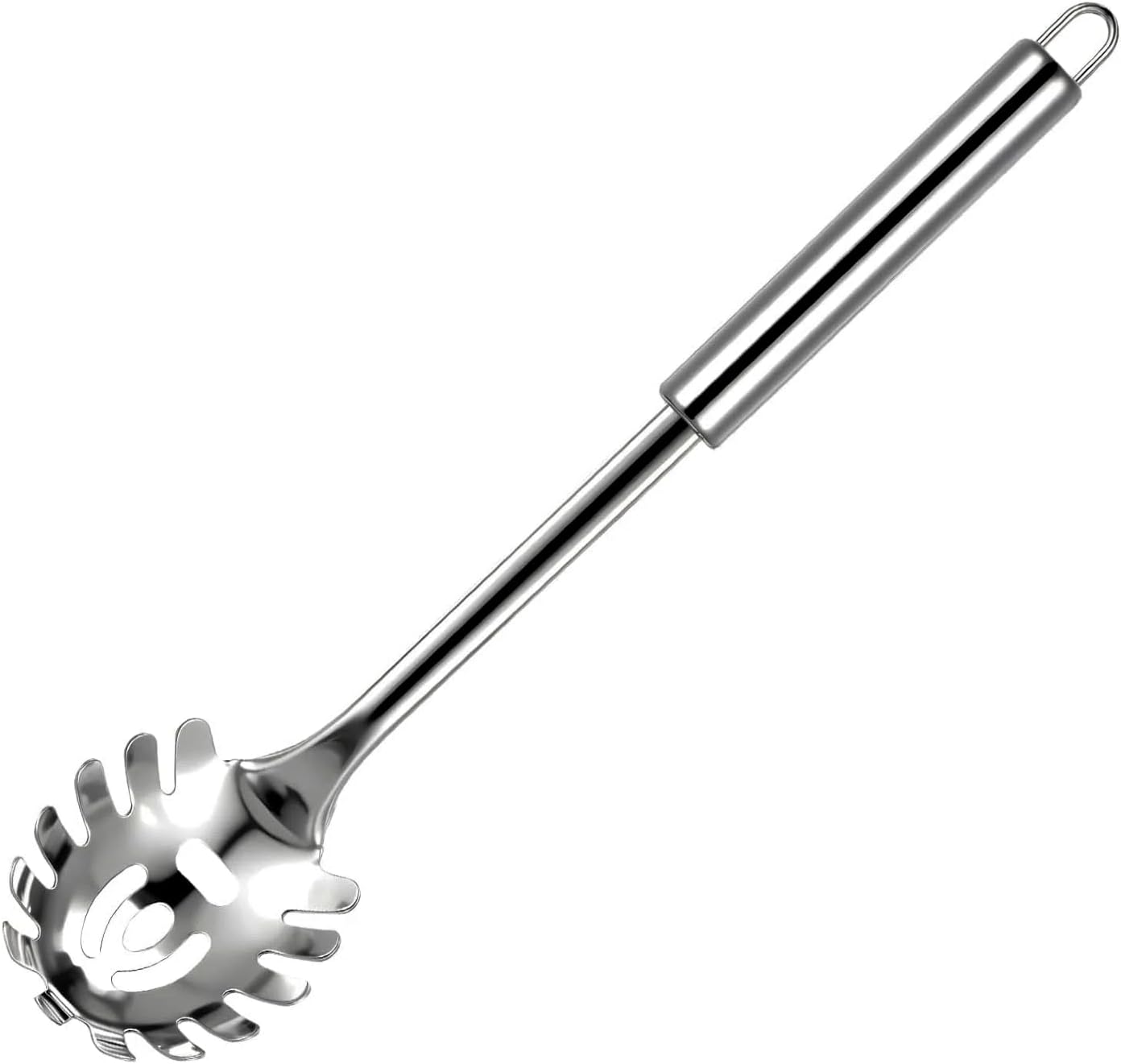 Pasta Fork Stainless Steel Pasta Spoon, Spaghetti Sever, Heavy Duty Metal Spaghetti Spoon Kitchen Utensils.