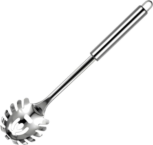 Pasta Fork Stainless Steel Pasta Spoon, Spaghetti Sever, Heavy Duty Metal Spaghetti Spoon Kitchen Utensils.