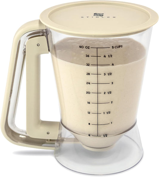 Premium Batter Dispenser for Pancakes, Cupcakes, Crepes, Waffles, Muffins, Griddle Breakfast Accessory, baking tool