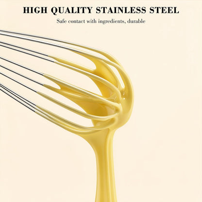 Stainless Steel Whisk Set 8" 10" 12" Kitchen Whisk Balloon Whisk Kitchen Wisk Wire Whisks for Cooking, Whisking, Blending, Beating, Stirring-3 Pack…