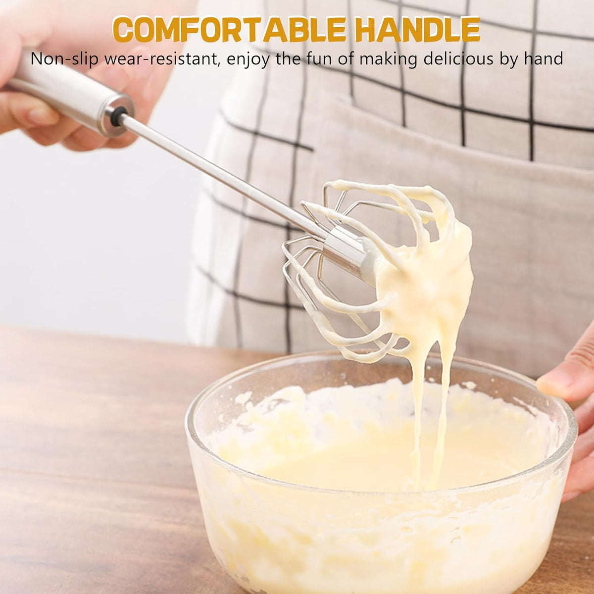 Stainless Steel Whisk Set 8" 10" 12" Kitchen Whisk Balloon Whisk Kitchen Wisk Wire Whisks for Cooking, Whisking, Blending, Beating, Stirring-3 Pack…