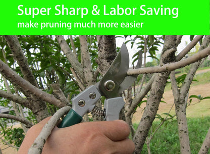 Floral Pruning Shears, Aluminium Handle With Stainless Steel Needle Nose Blade, for Arranging Flowers, Trimming Plants and Harvesting Herbs, Fruits or Vegetables, Florist Scissors 8-Inch (Straight)