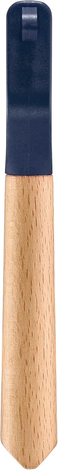 T-DUO Peeler - Beech Wood Handle - Double Stainless Steel Blade - Vegetable Peeler, Preparation of Juliennes - Ideal for Right and Left Handed People - Blue