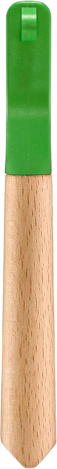 T-DUO Peeler - Beech Wood Handle - Double Stainless Steel Blade - Vegetable Peeler, Preparation of Juliennes - Ideal for Right and Left Handed People - Blue