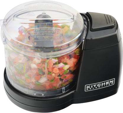 Mini Chopper by Select Brands, 1-1/2 Cups, Black