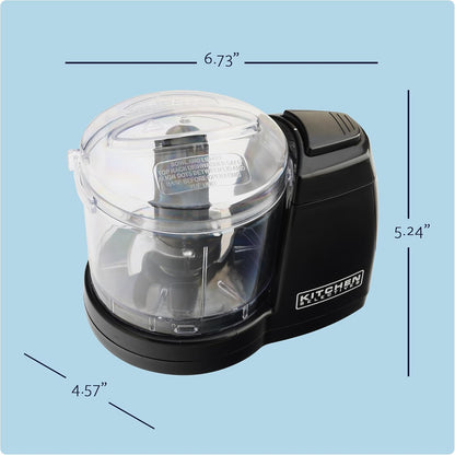 Mini Chopper by Select Brands, 1-1/2 Cups, Black