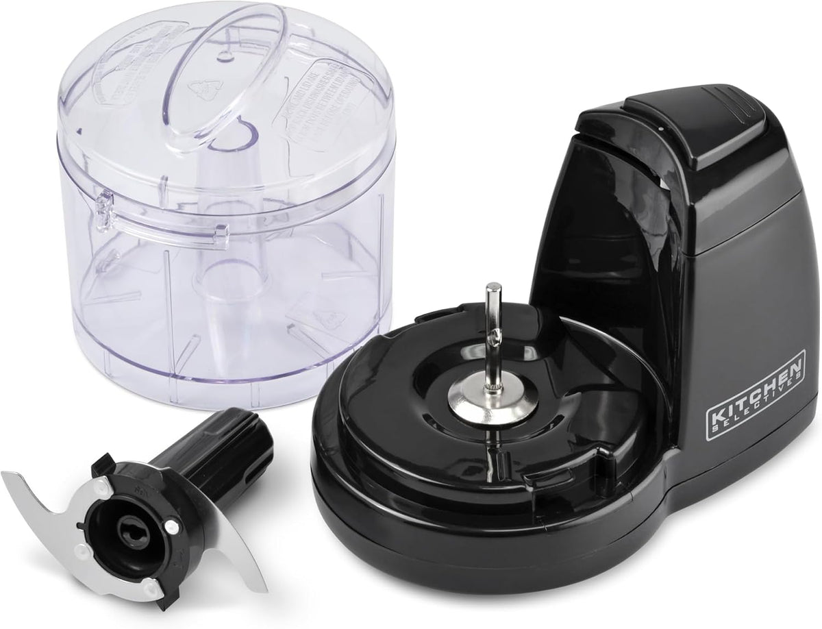 Mini Chopper by Select Brands, 1-1/2 Cups, Black