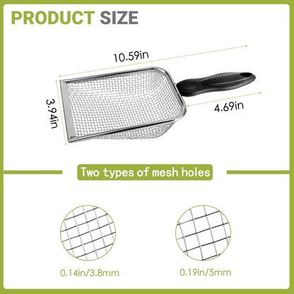 2 Pcs Gardening Soil Sifter, Handheld Shovel, Garden Sieve with Handle