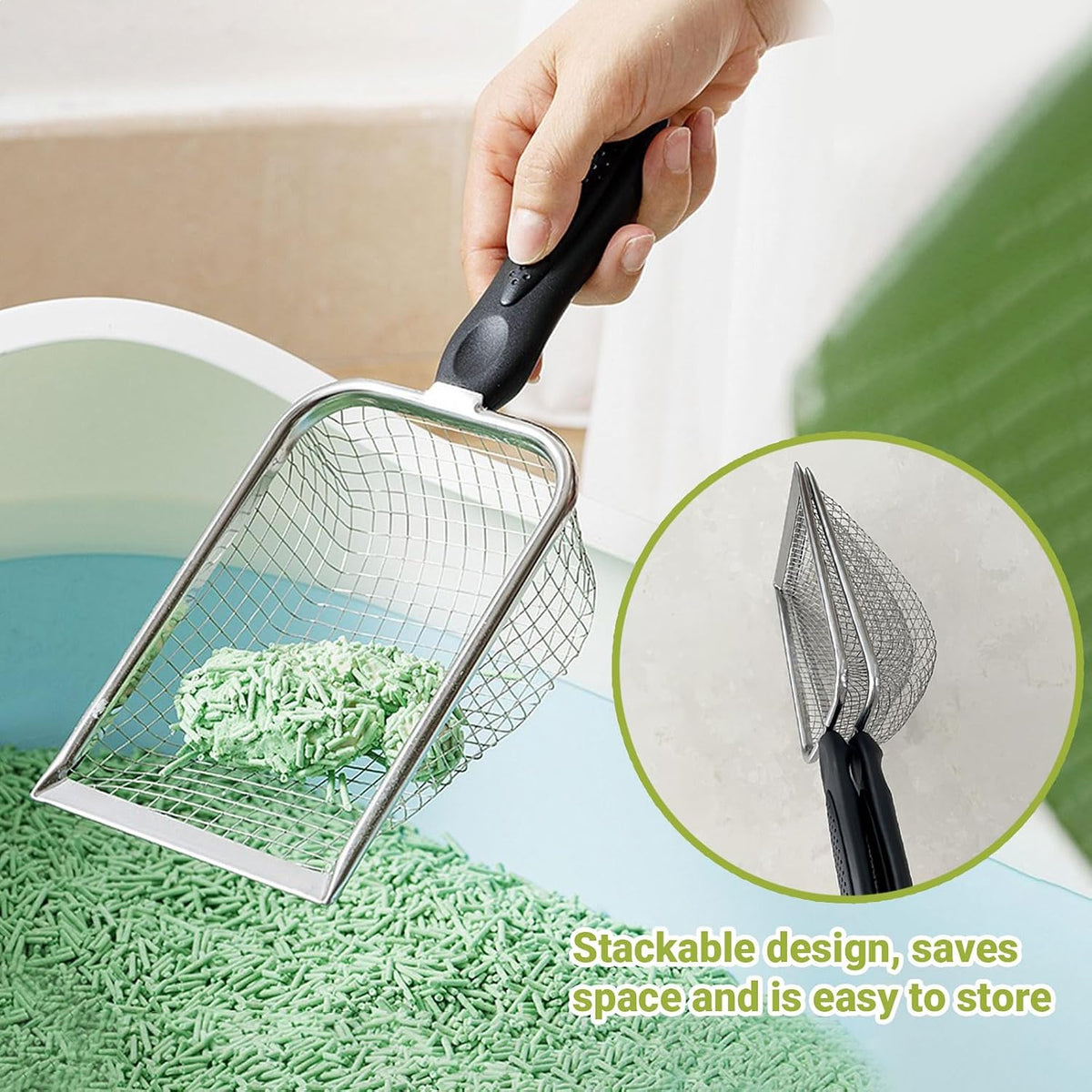 2 Pcs Gardening Soil Sifter, Handheld Shovel, Garden Sieve with Handle