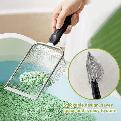 2 Pcs Gardening Soil Sifter, Handheld Shovel, Garden Sieve with Handle