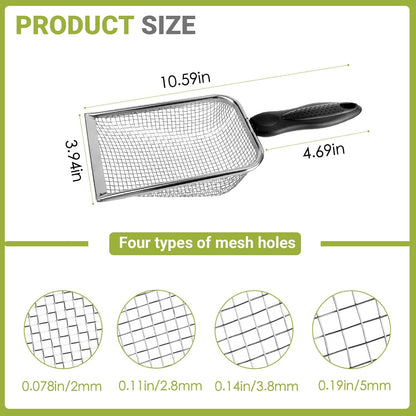 2 Pcs Gardening Soil Sifter, Handheld Shovel, Garden Sieve with Handle