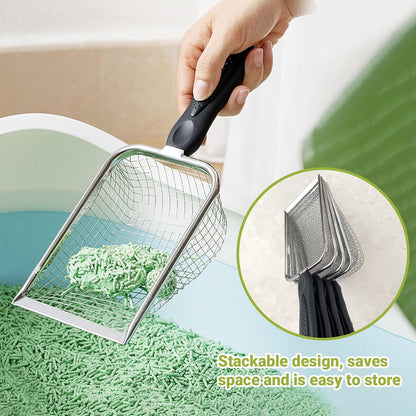 2 Pcs Gardening Soil Sifter, Handheld Shovel, Garden Sieve with Handle