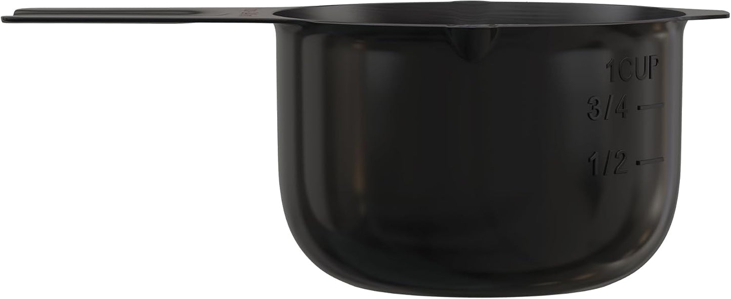 Color Up 2 Cup Measuring Cup, 480ml Stainless Steel Metal, Easy-Pour Spouts, Engraved Markings, Flat Base, Dishwasher Safe, for Dry and Liquid Ingredients