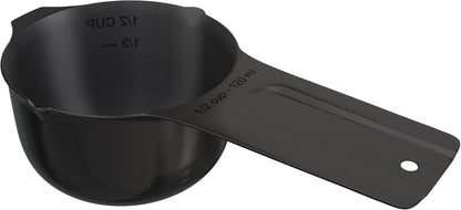 Color Up 2 Cup Measuring Cup, 480ml Stainless Steel Metal, Easy-Pour Spouts, Engraved Markings, Flat Base, Dishwasher Safe, for Dry and Liquid Ingredients