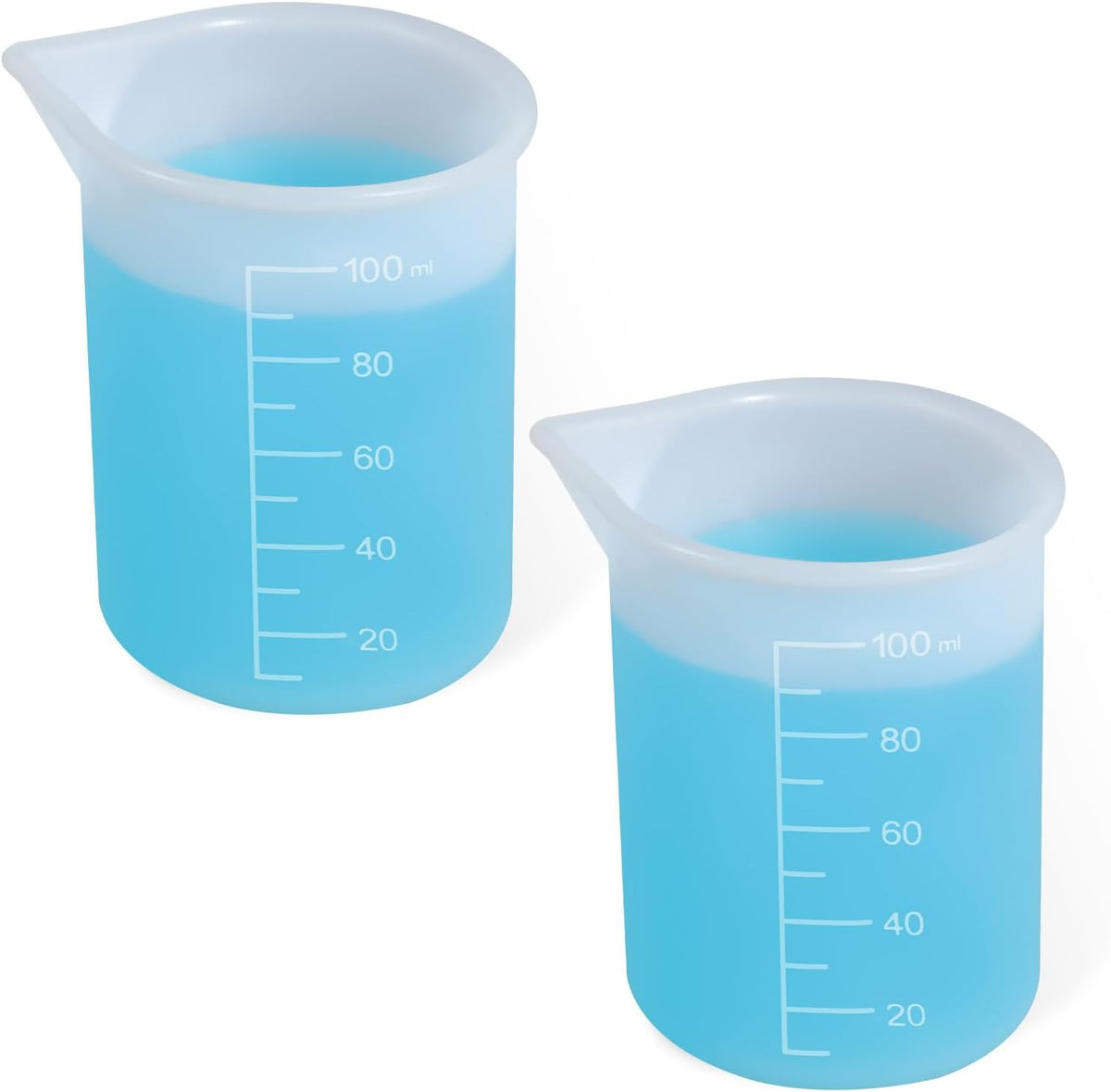 2Pcs Silicone Laundry Detergent Cup, Laundry Detergent Measuring Cup, Silicone Dispenser Cups Reusable for Liquid Flexible Washable Liquid Measuring Cups for Home, Dormitory, Hotel