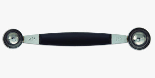 Professional Gadgets - Doble Melon Baller - 1" Stainless Steel - Polypropylene Black Handle - Perfect for Melons and More - 7'' Serie, Your Ultimate Kitchen Companion!