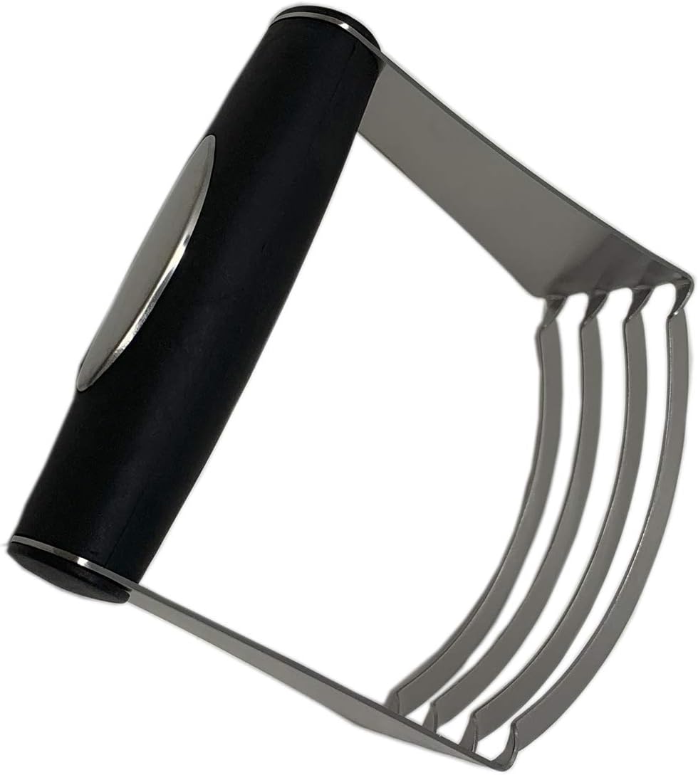 Stainless Steel Professional Baking Dough 4 Blades Blender Cutter Mixer (1, Stainless Steel Dough Blender)