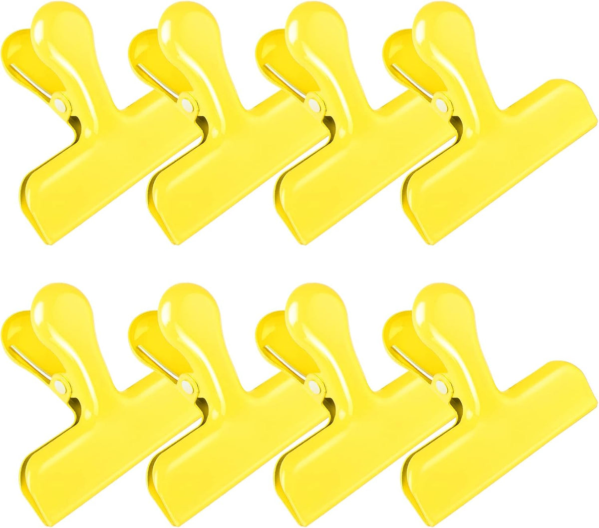 8 Pack Chip Clips, Black Bag Clips for Home Pantry Use | Food Bag Clips for Food and Other Packages, Clothes Pins Chips, Snack, Kitchen, Refrigerator, Garden, Sewing, Fabric