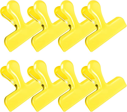 8 Pack Chip Clips, Black Bag Clips for Home Pantry Use | Food Bag Clips for Food and Other Packages, Clothes Pins Chips, Snack, Kitchen, Refrigerator, Garden, Sewing, Fabric